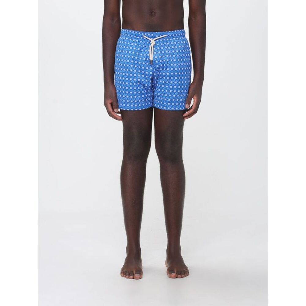 Peninsula Men Short Ethnic Pattern Swim Shorts Peninsula With Drawstring Waist